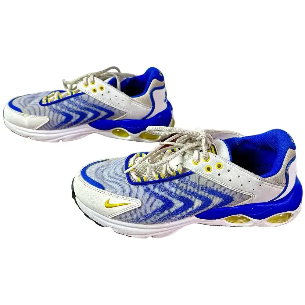 Nike Boy's 6.5 Y Kid's Child's White Blue Yellow Air Max TW Shoes Sneakers
